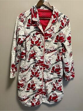 Nick & Nora Santa Fleece Nightgown Women’s Medium
